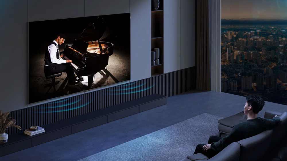 Vizualizace zvuku vycházejícího z televize TCL 75P89K _04