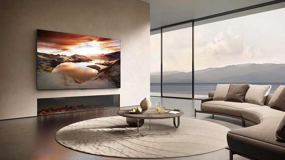 Televízor TCL 98X11K prirobený na stenu v obývačke_08