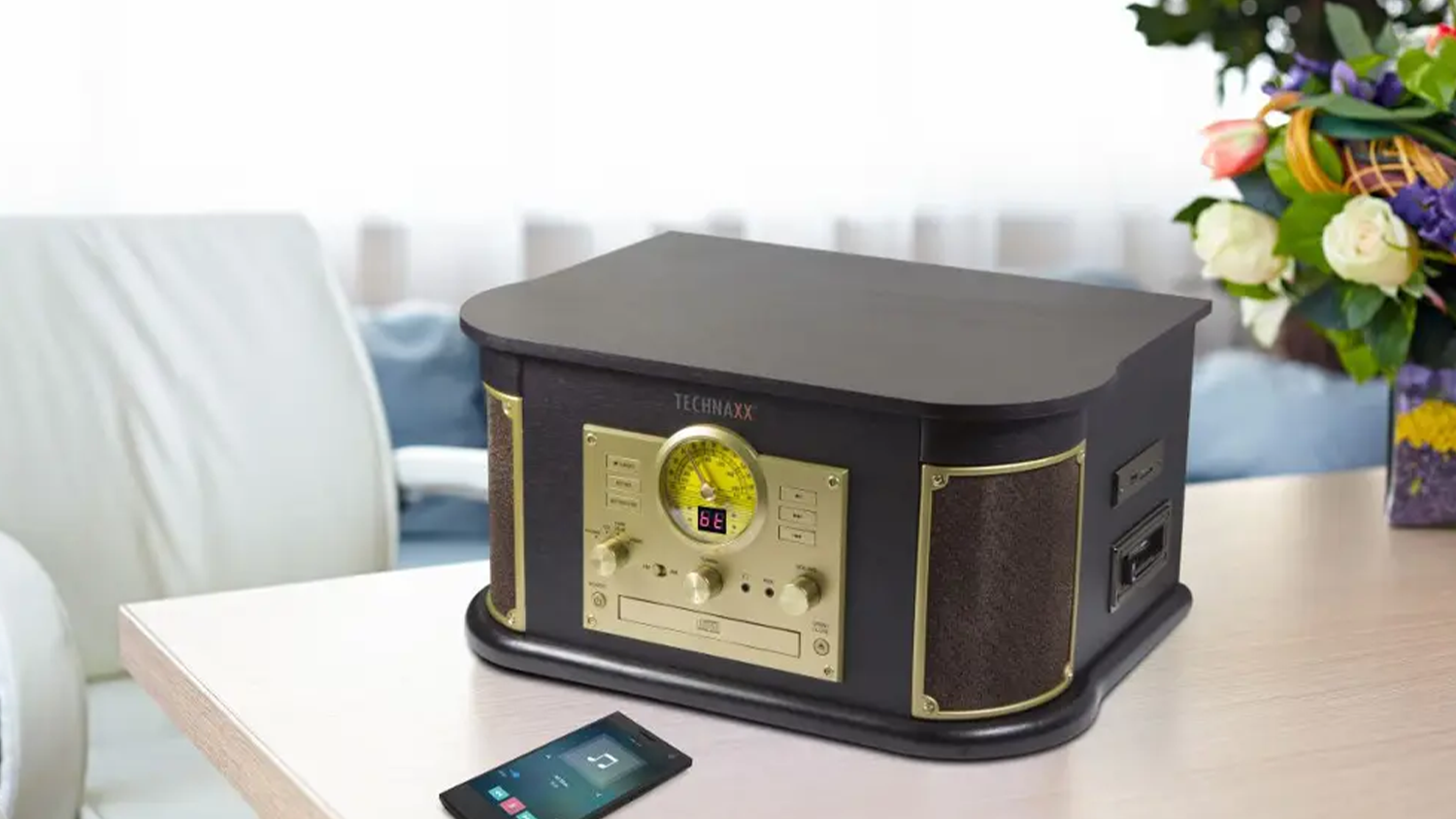 Gramofon Technaxx TX-103 v interiéru
