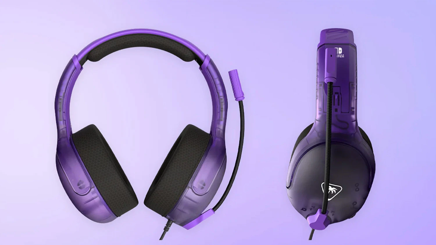 Dva pohledy na herní sluchátka Turtle Beach Airlite Fit