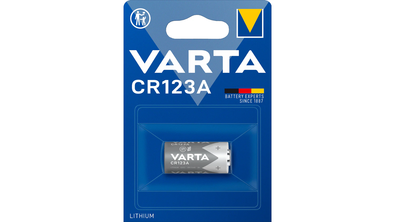 L&iacute;tiov&aacute; bat&eacute;ria Varta Professional CR123A/CR17345 3V