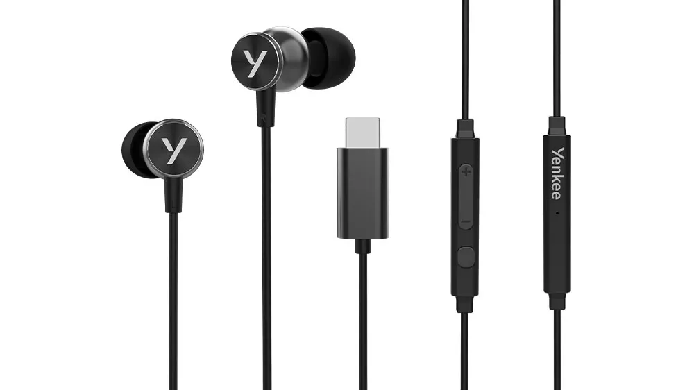 USB-C sluch&aacute;tka s mikrofonem YENKEE YHP 505BK
