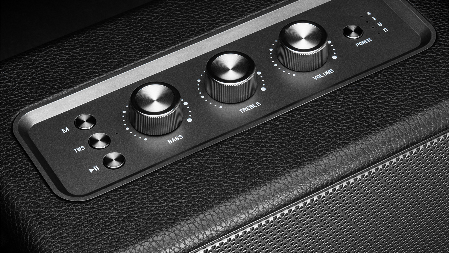 Detail na ovl&aacute;dacie prvky reproduktora YENKEE YSP 55BG BT MAMBO L