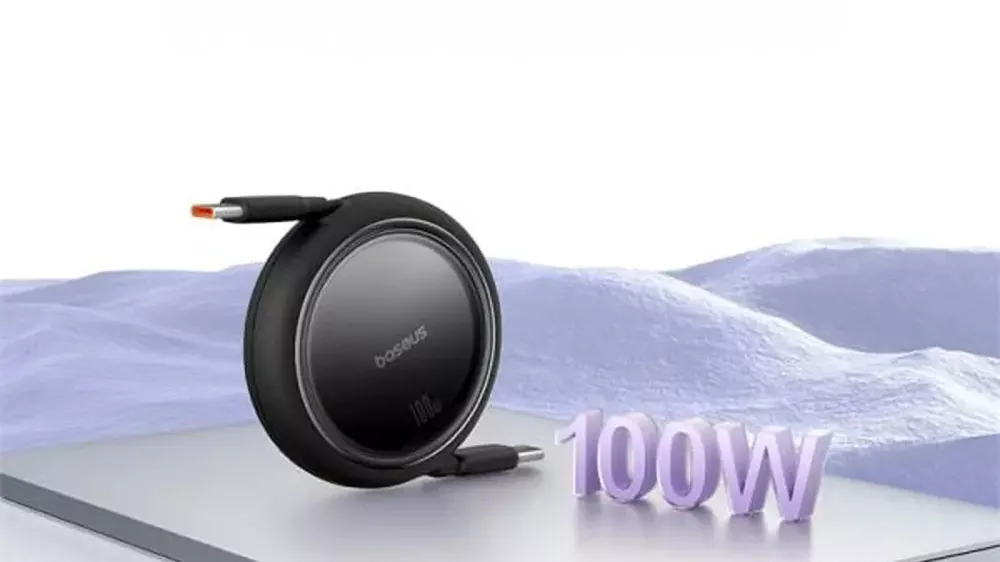 Zatahovací kabel Baseus USB-C/USB-C 1m 20W vhodný pro Apple zařízení_02