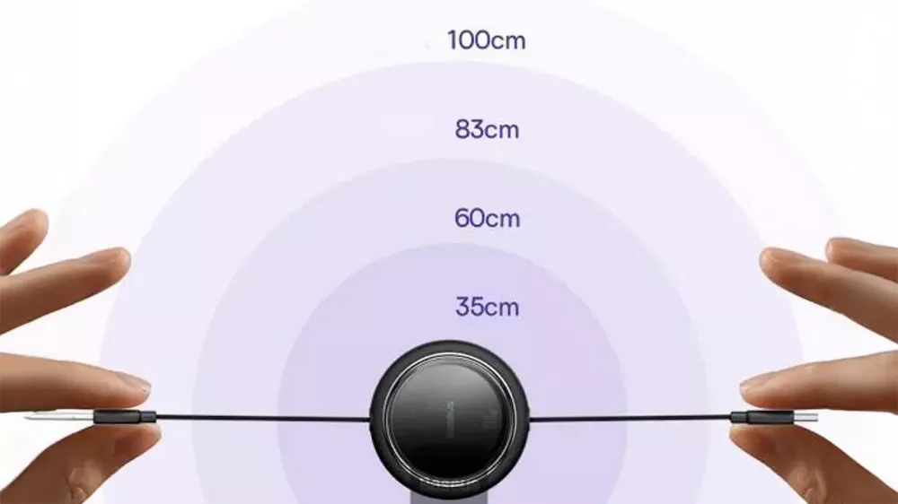 Zatahovací kabel Baseus USB-C/USB-C 1m 20W s možností nastavení 4 delék_03