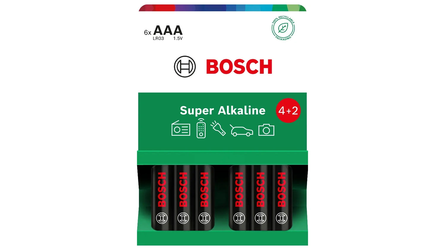 Baterie Bosch LR03SA6B/00 Super Alkaline AAA