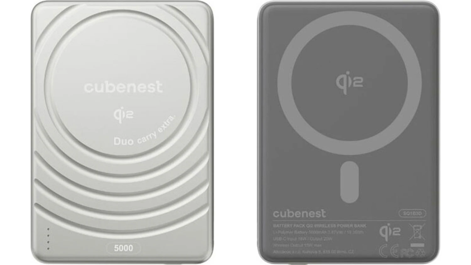 Powerbanka CubeNest SQ1B3D SlimDual