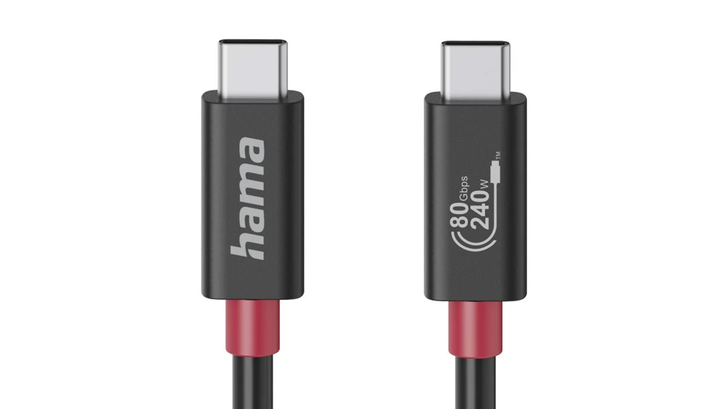 USB-C k&aacute;bel Hama USB4 Gen4, 80 Gbit/s, 1 m