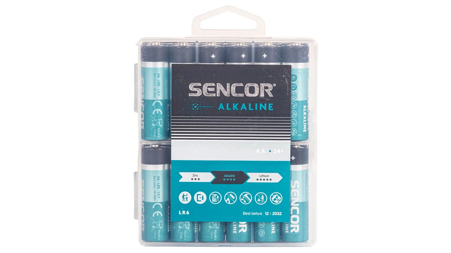 Alkalick baterie Sencor SBA LR6 24 BOX AA