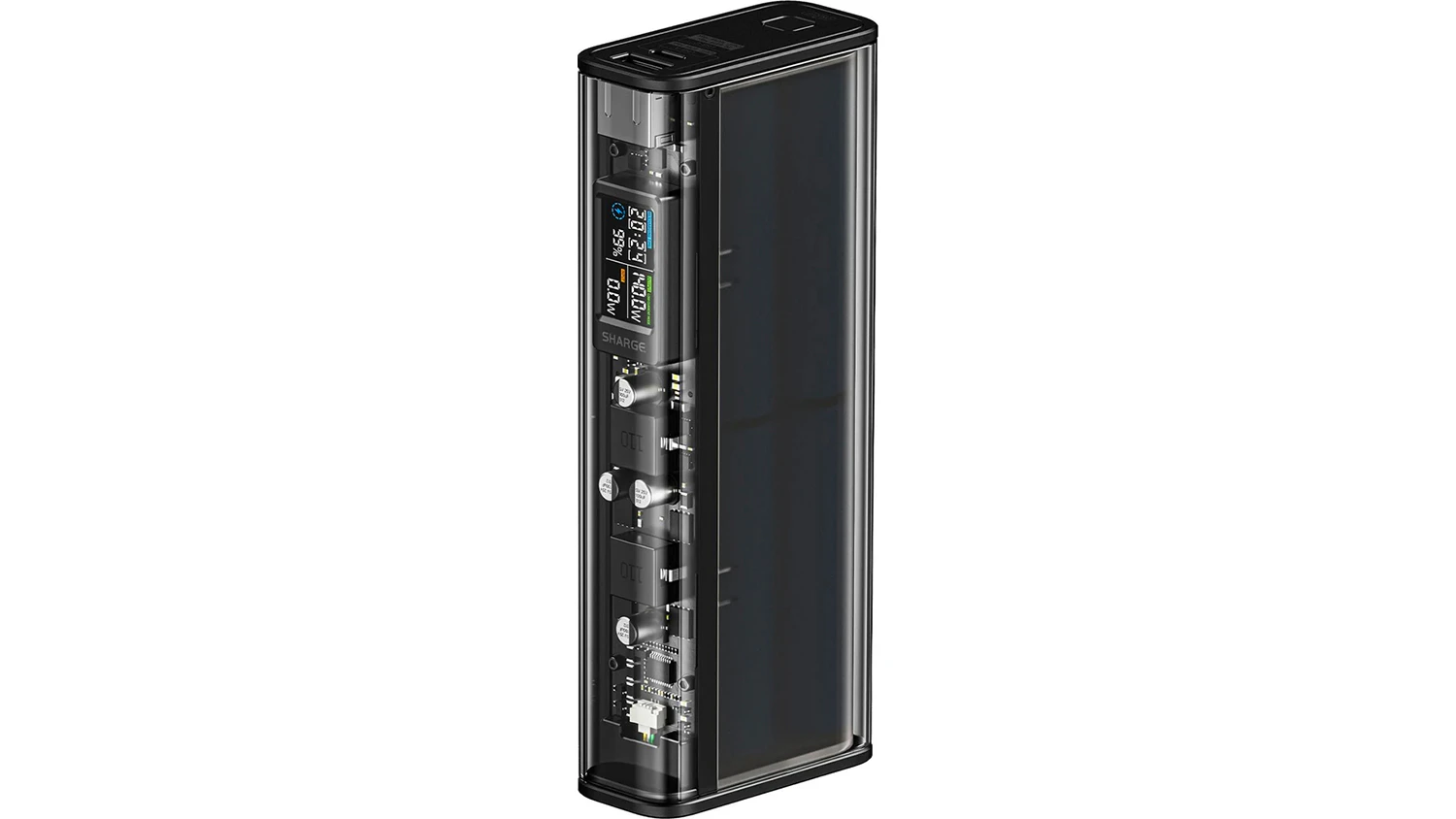 Powerbanka Sharge Shargeek 140W čern&aacute; zepředu