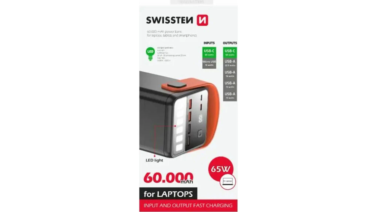 Balenie Powerbanka Swissten Power Line