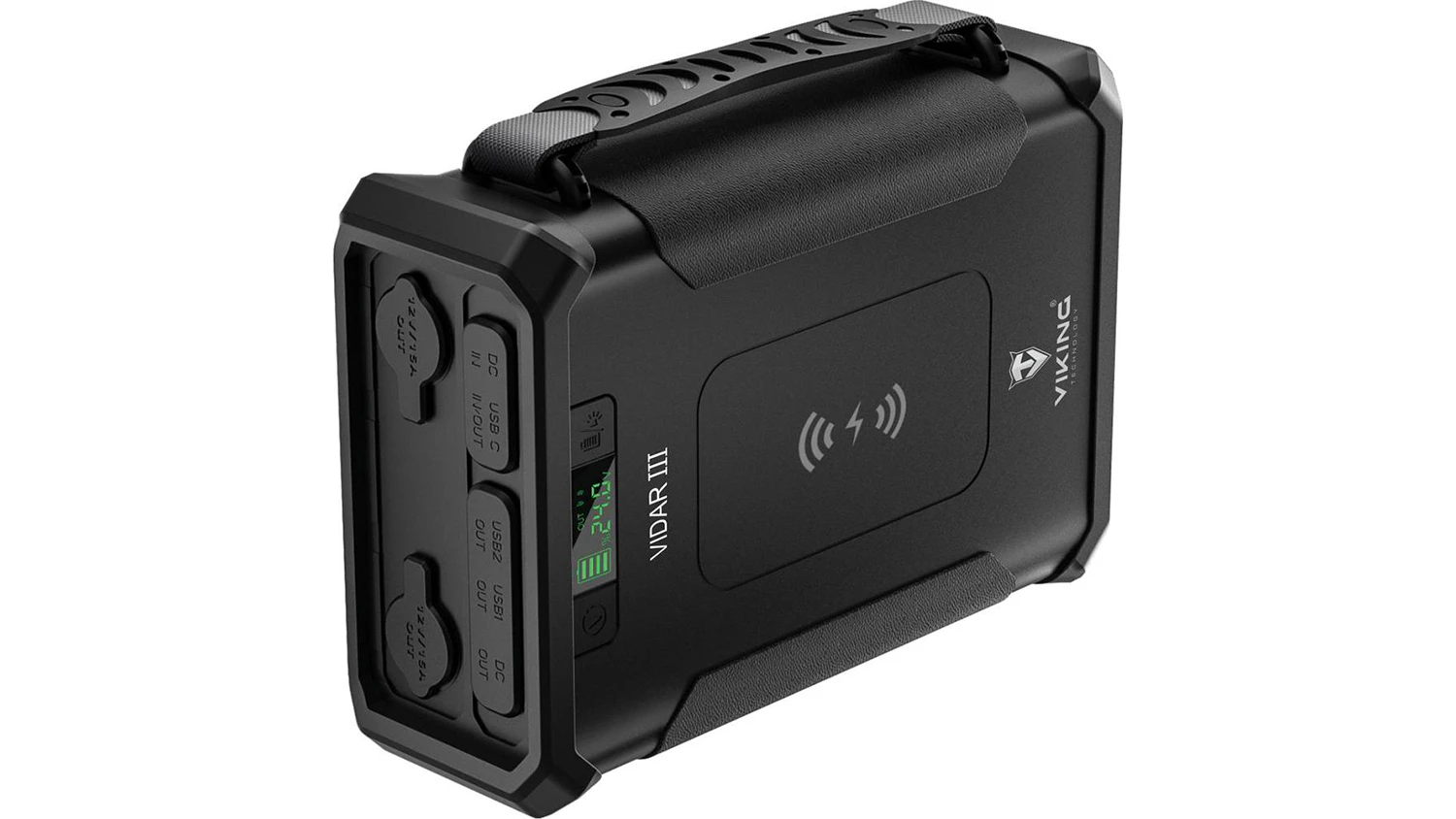 Powerbanka Viking VIDAR III černá zboku