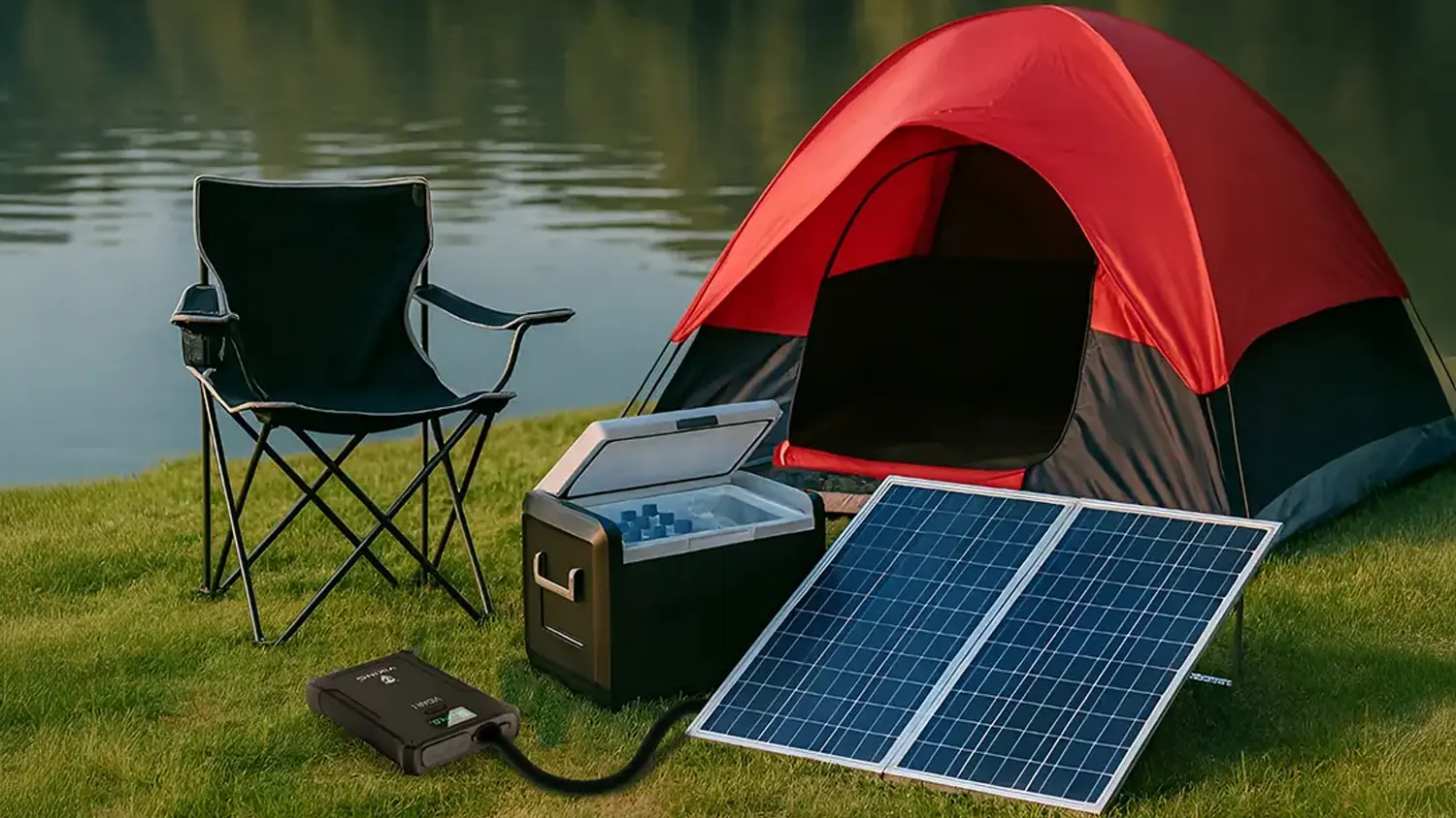 Dob&iacute;jen&iacute; powerbanky Viking přes sol&aacute;rn&iacute; panely