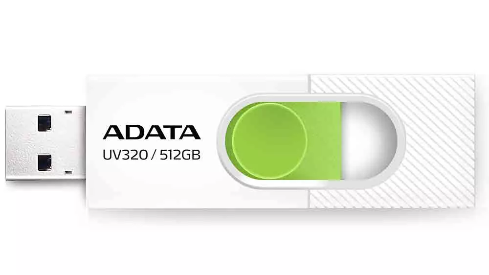 Flash disk ADATA UV320, 512GB b&iacute;lo-zelen&yacute;_01