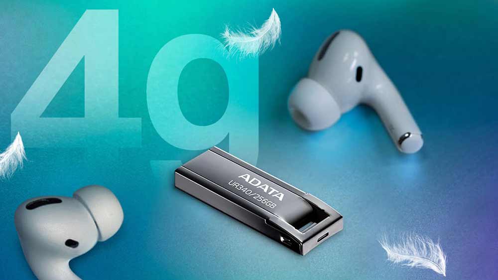 Flash disk Adata UR340 se sluchátky_02