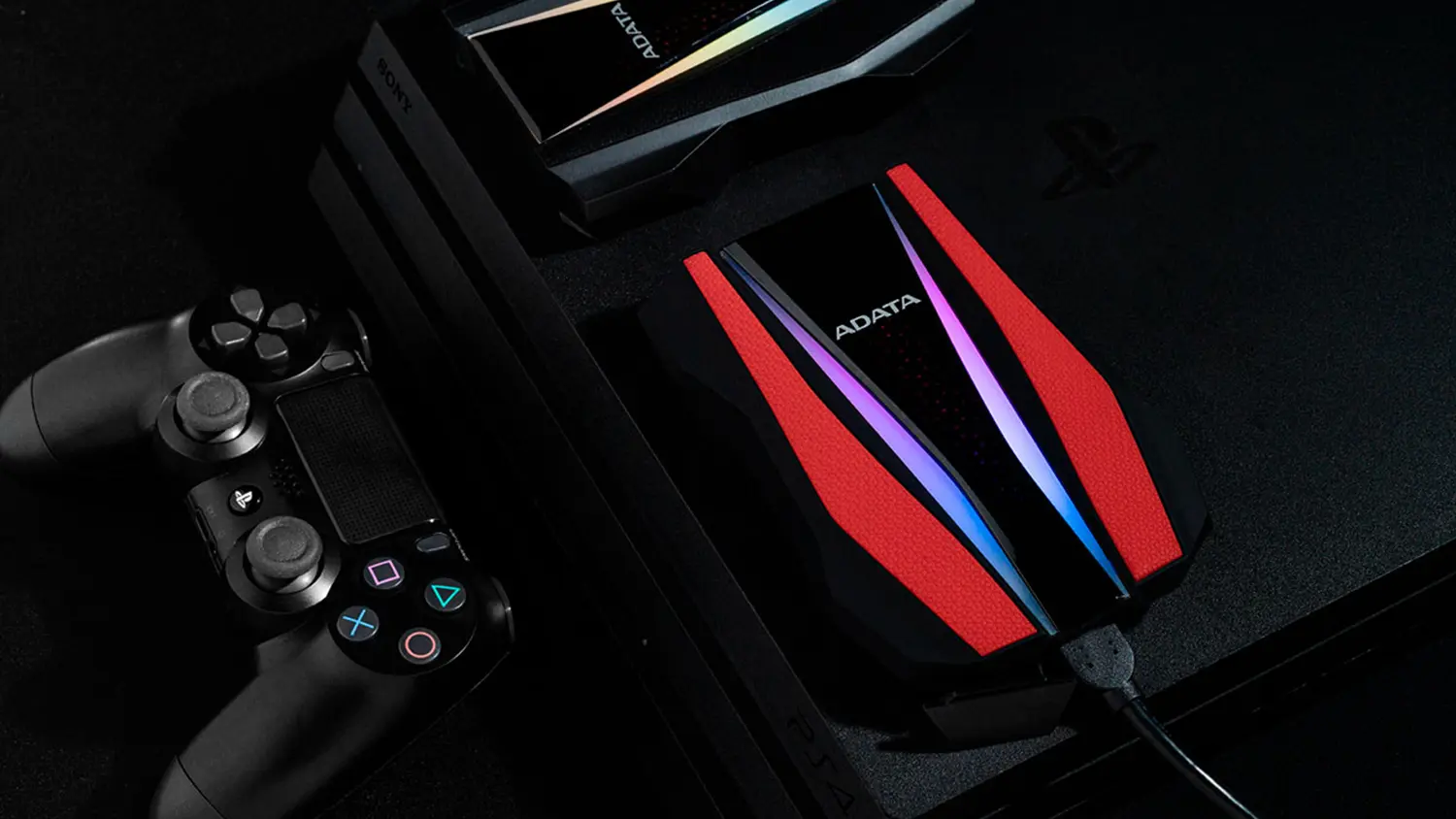 Dva disky ADATA HD770G na PlayStationu