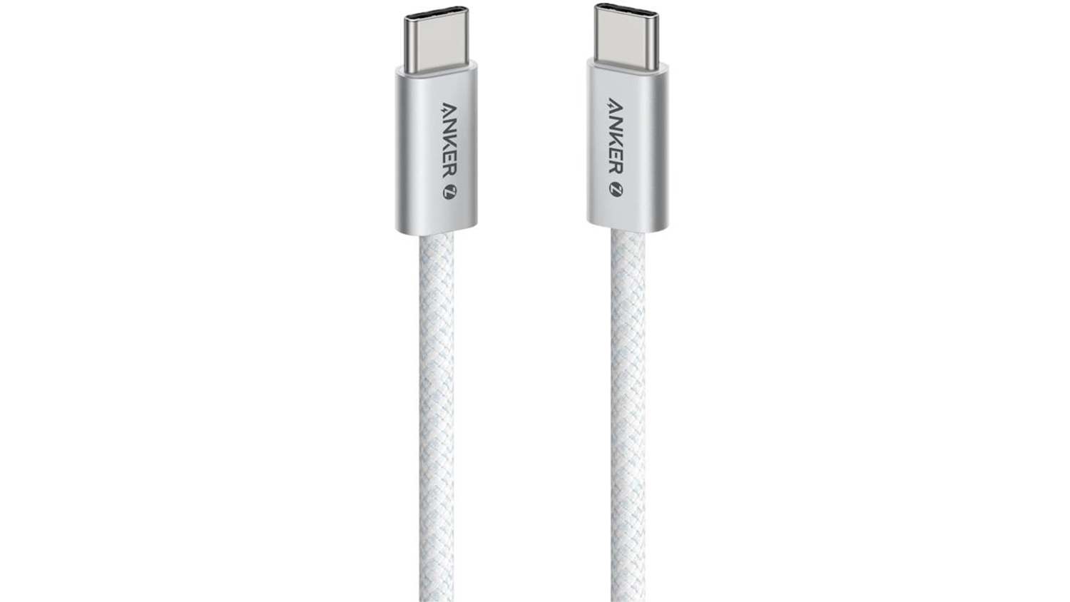 USB k&aacute;bel Anker Zolo USB-C/USB-C 1 m, biely