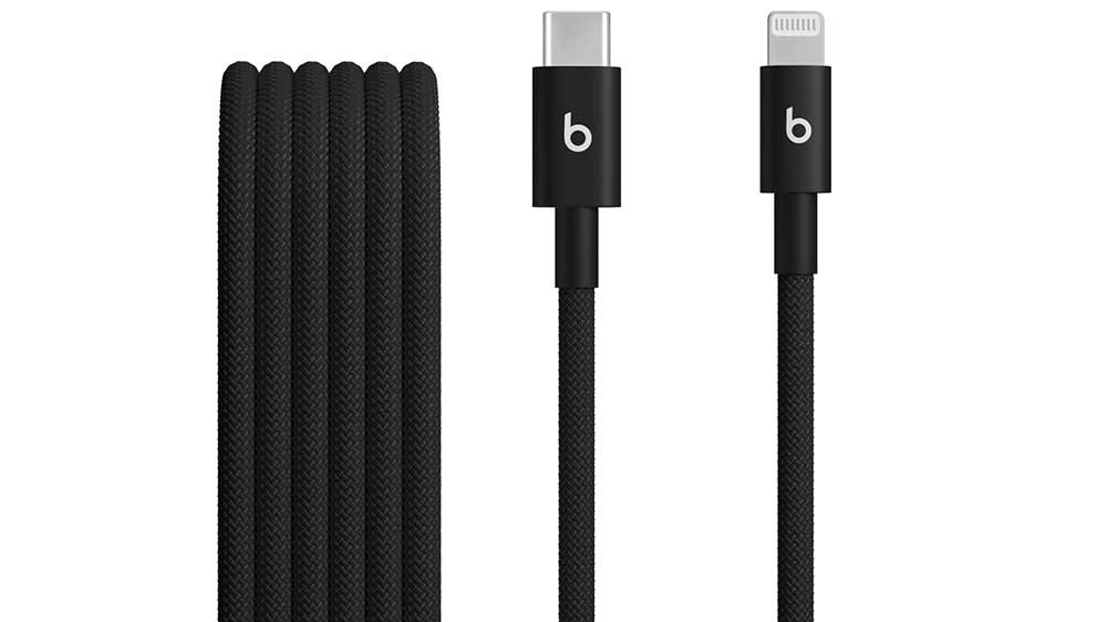 Opletený kabel Beats USB-C/ Lightning 1,5m, černý_01