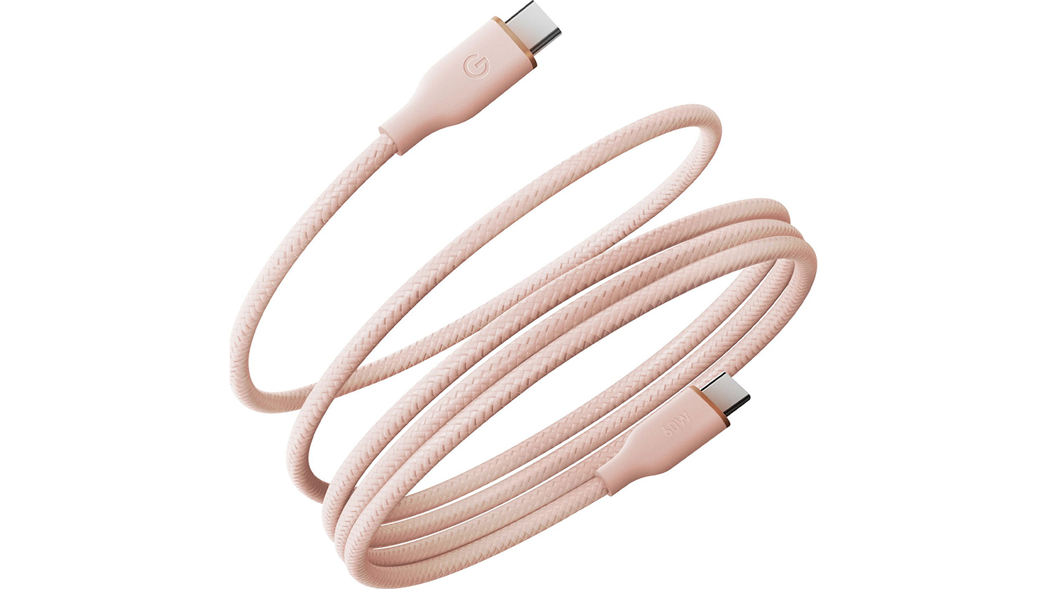 USB-C kabel Energea Helix 60, růžový