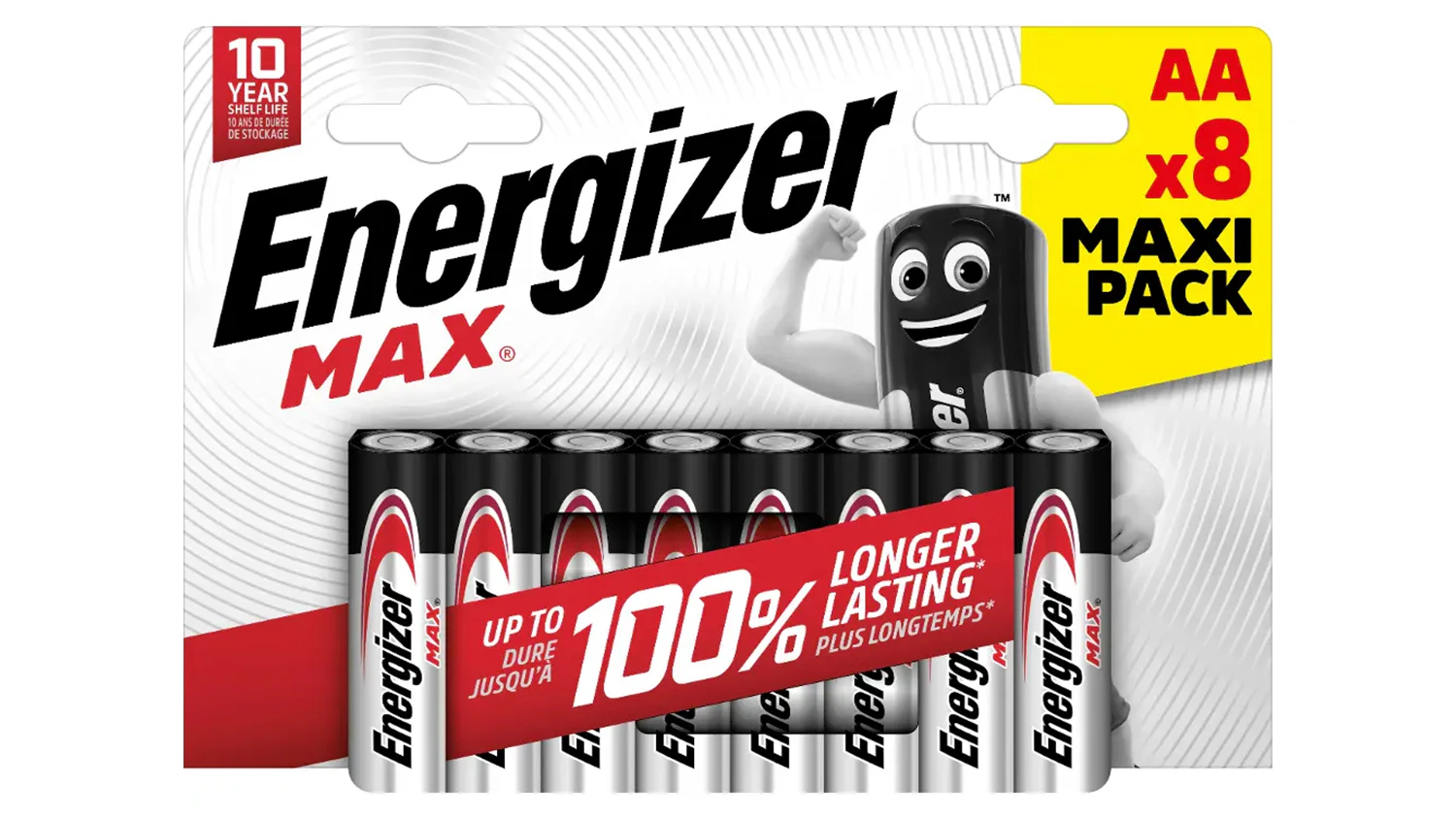 Baterie Energizer Max AA LR6 alkalická 8 ks