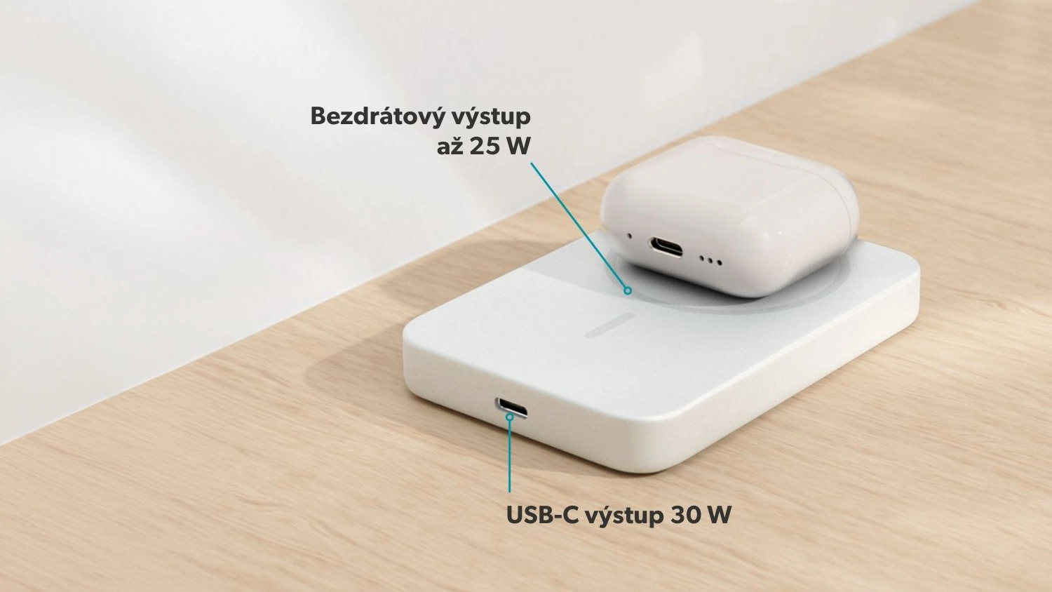 Účinný přenos energie powerbanky Epico EM75 10 000mAh