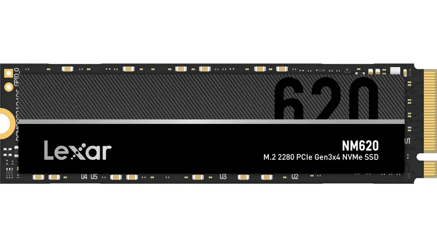 Intern&iacute; SSD disk Lexar NM620 pohled zepředu