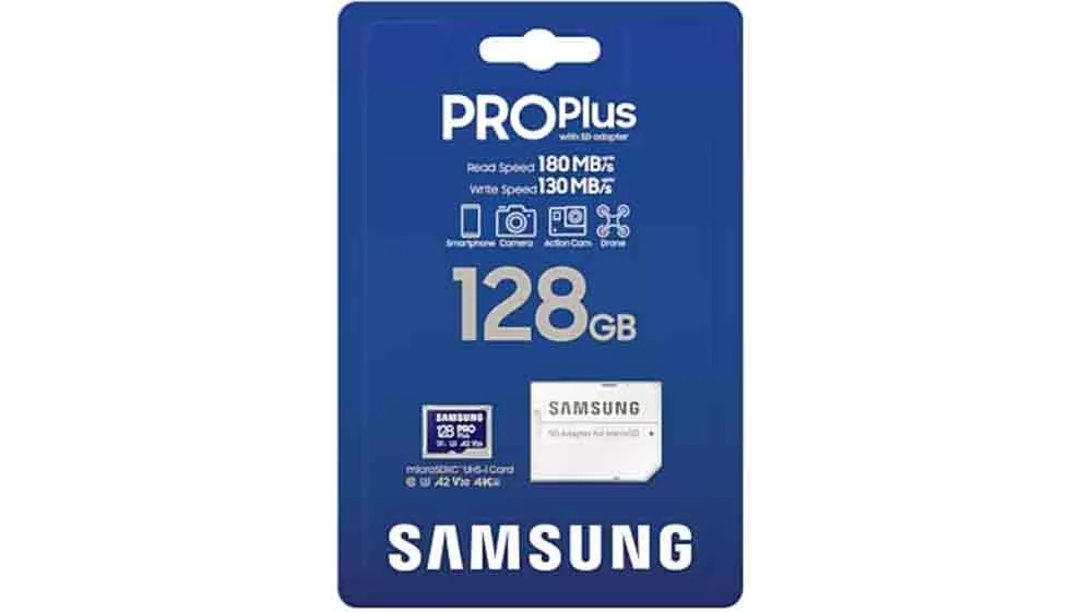 Paměťov&aacute; karta Samsung microSDXC PRO Plus 128 GB + SD adapt&eacute;r v balen&iacute;_03