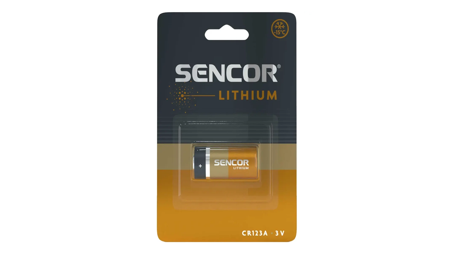 Balenie bat&eacute;rie Sencor SBA CR123A 1BP Li