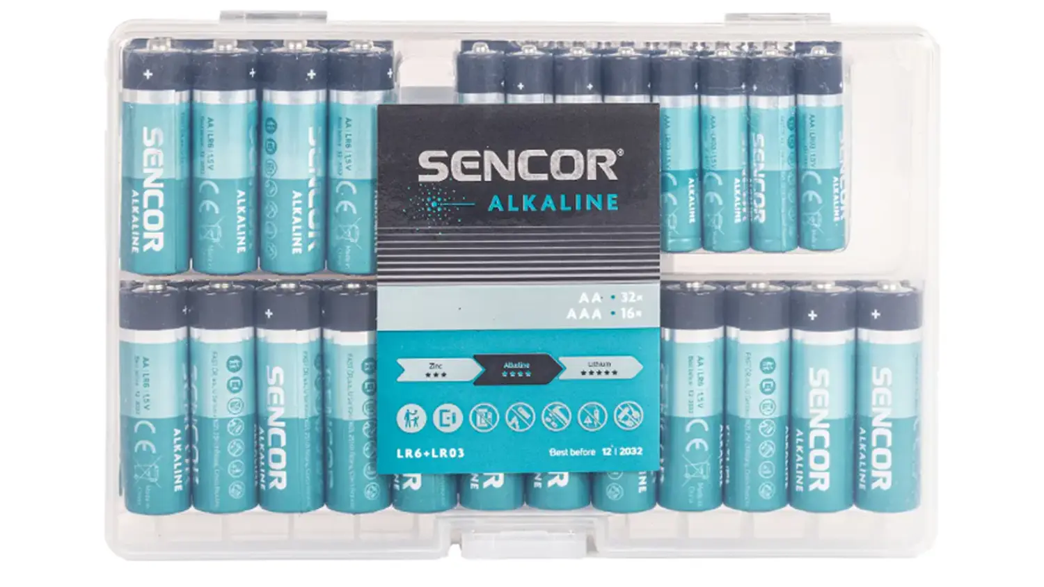Sencor SBA Alkaline Batteries LR6+LR03