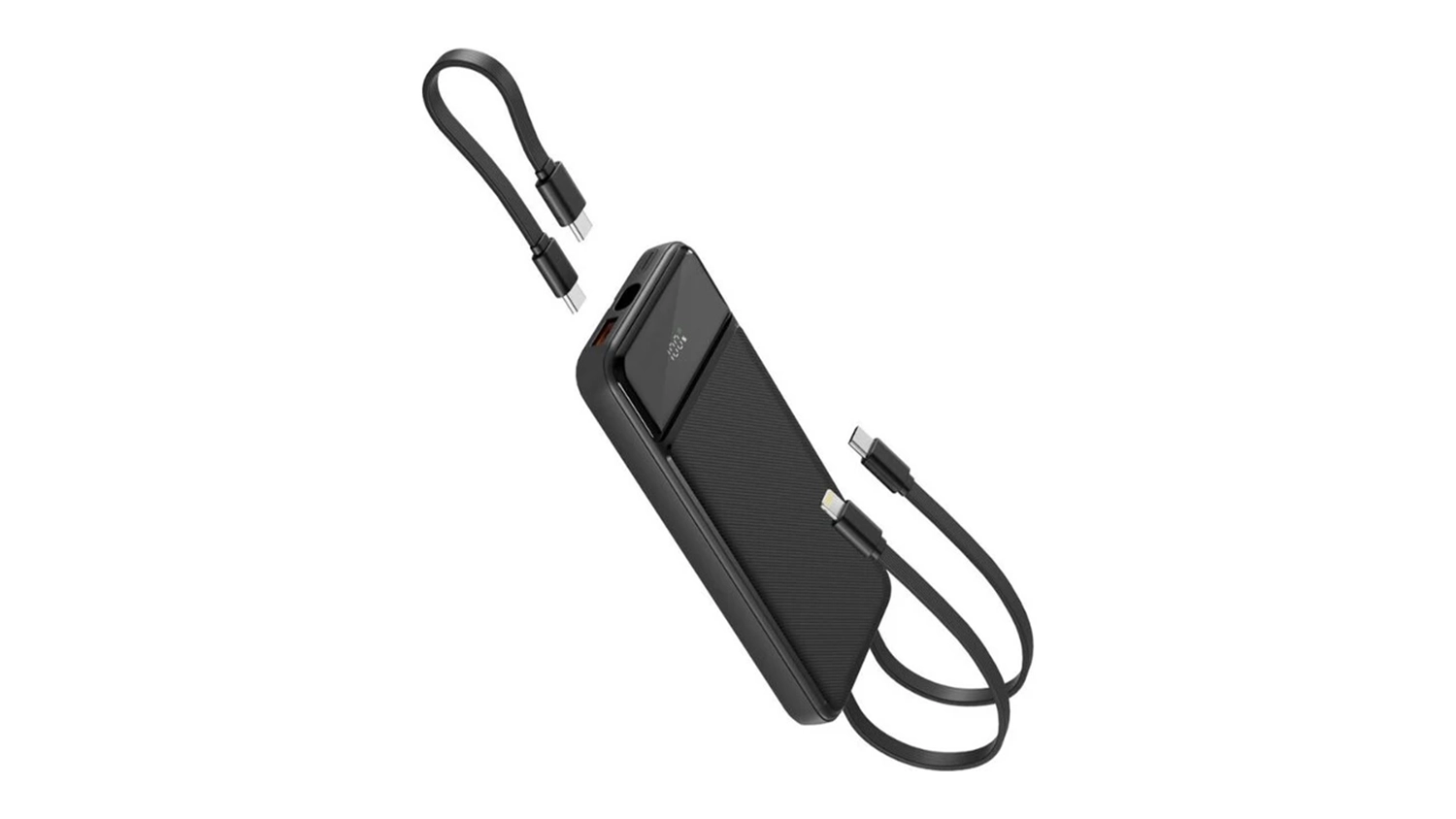 Powerbanka Spello SP11 10 000mAh čern&aacute; i s nab&iacute;jec&iacute;mi kabely