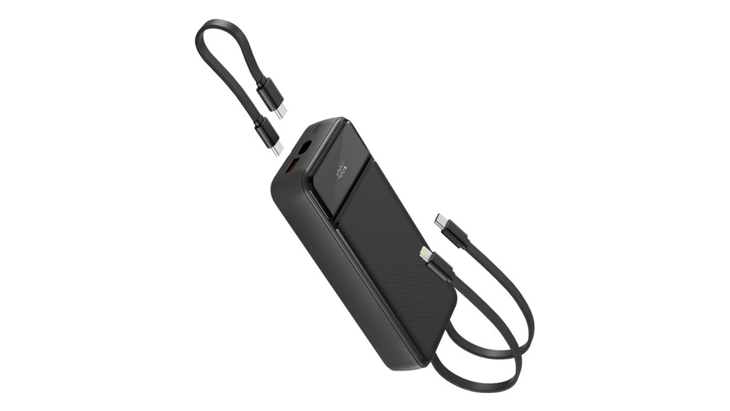 Powerbanka Spello SP21 20 000mAh čern&aacute; i s nab&iacute;jec&iacute;mi kabely