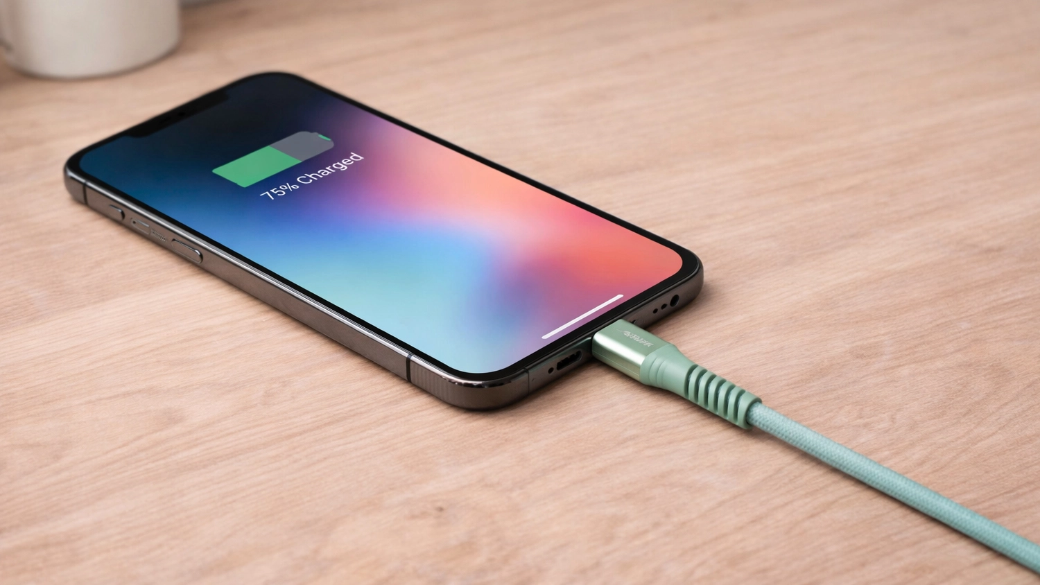 Mobil na stole nab&iacute;jen&yacute; USB-C kabelem Verbatim