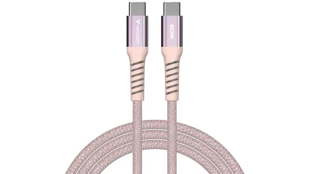 Magnetick&yacute; kabel Verbatim USB-C 60W 1,2m pink_01
