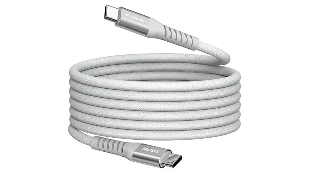 Magnetick&yacute; kabel Verbatim USB-C 100W 1,2m grey_01