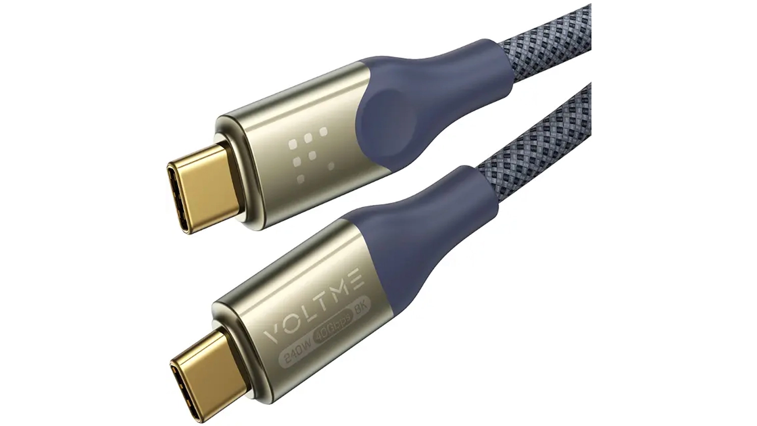 Kabel VOLTME Powerlink Utron Series CTC 5A-240W na b&iacute;l&eacute;m pozad&iacute; zobrazuj&iacute;c&iacute; celkov&yacute; design a konektory