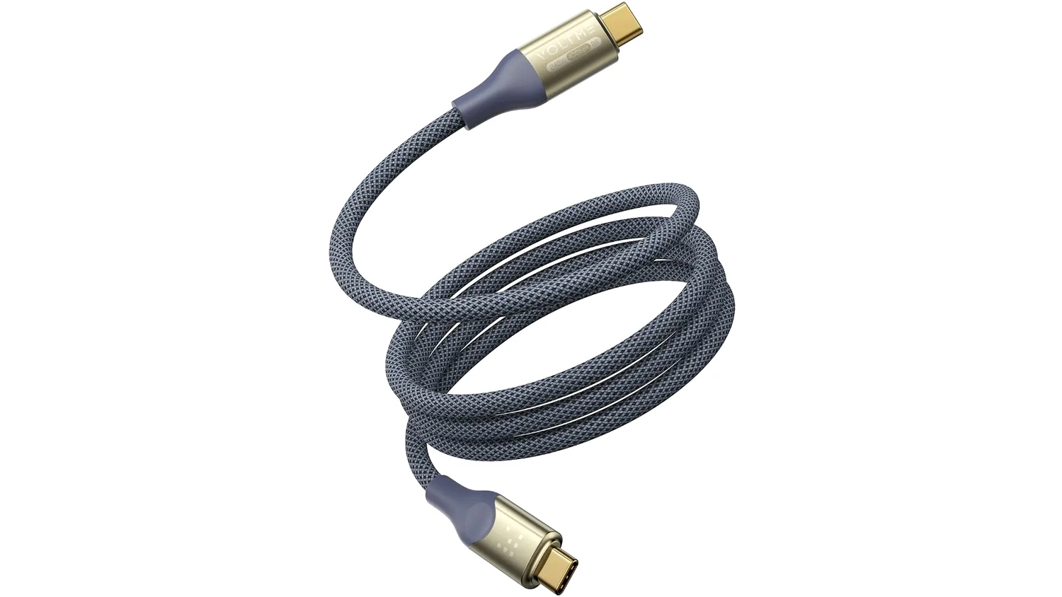 Kabel VOLTME Powerlink Utron 5A/240W 2m na bílém pozadí zobrazující celkový design produktu