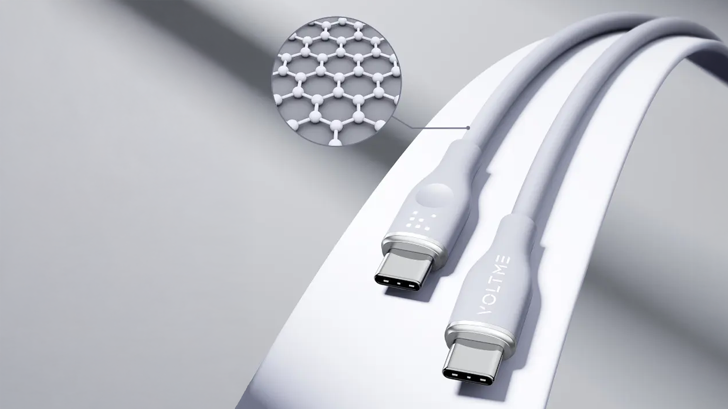 Univerz&aacute;ln&iacute; nab&iacute;jec&iacute; USB-C kabel Voltme Powerlink Moss 60 W