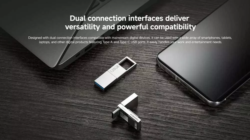 Flash disk Dual-Interface Xiaomi 128GB mezi mobiln&iacute;m telefon a notebookem_02