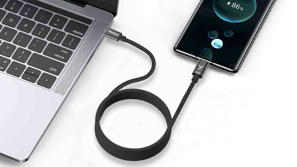 Magnetický kábel Yenkee YCU 03BK CC nabíja telefón_02_02