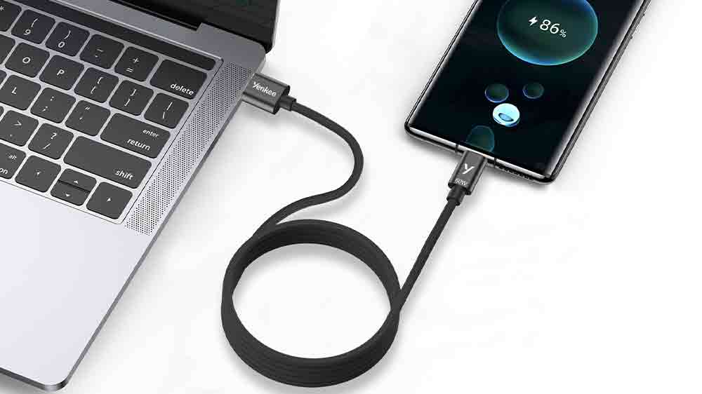 Magnetický kábel Yenkee YCU 04BK CA nabíja telefon_02