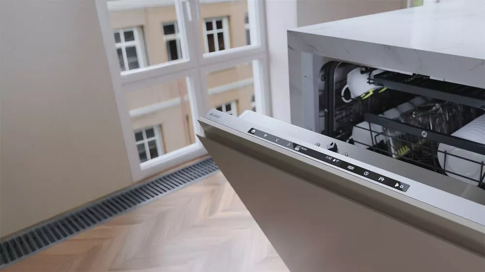 Ovládací panel myčky Asko DFI778UXXL v kuchyňské lince_03