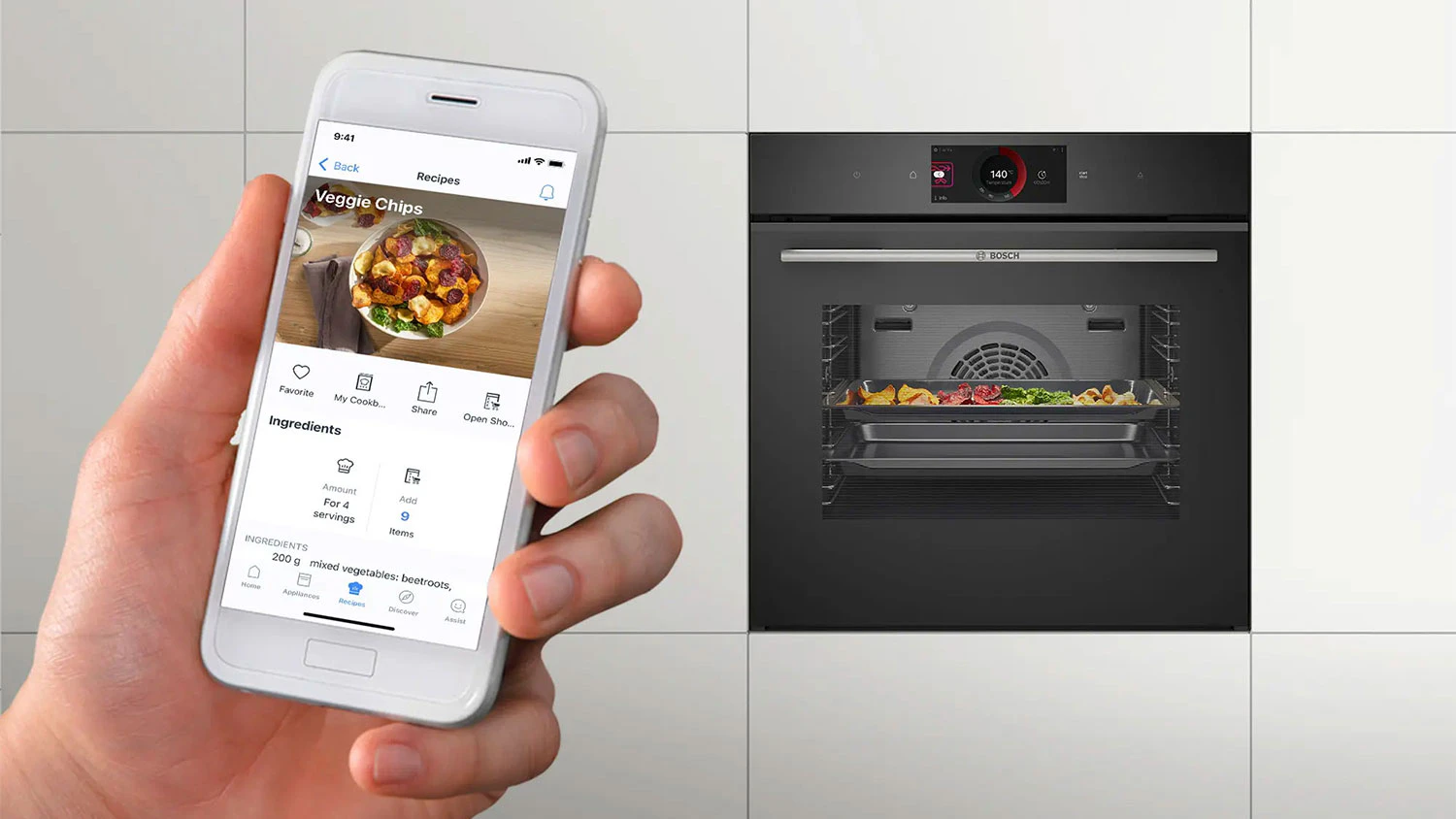 Ovládání trouby pomocí aplikace Home Connect