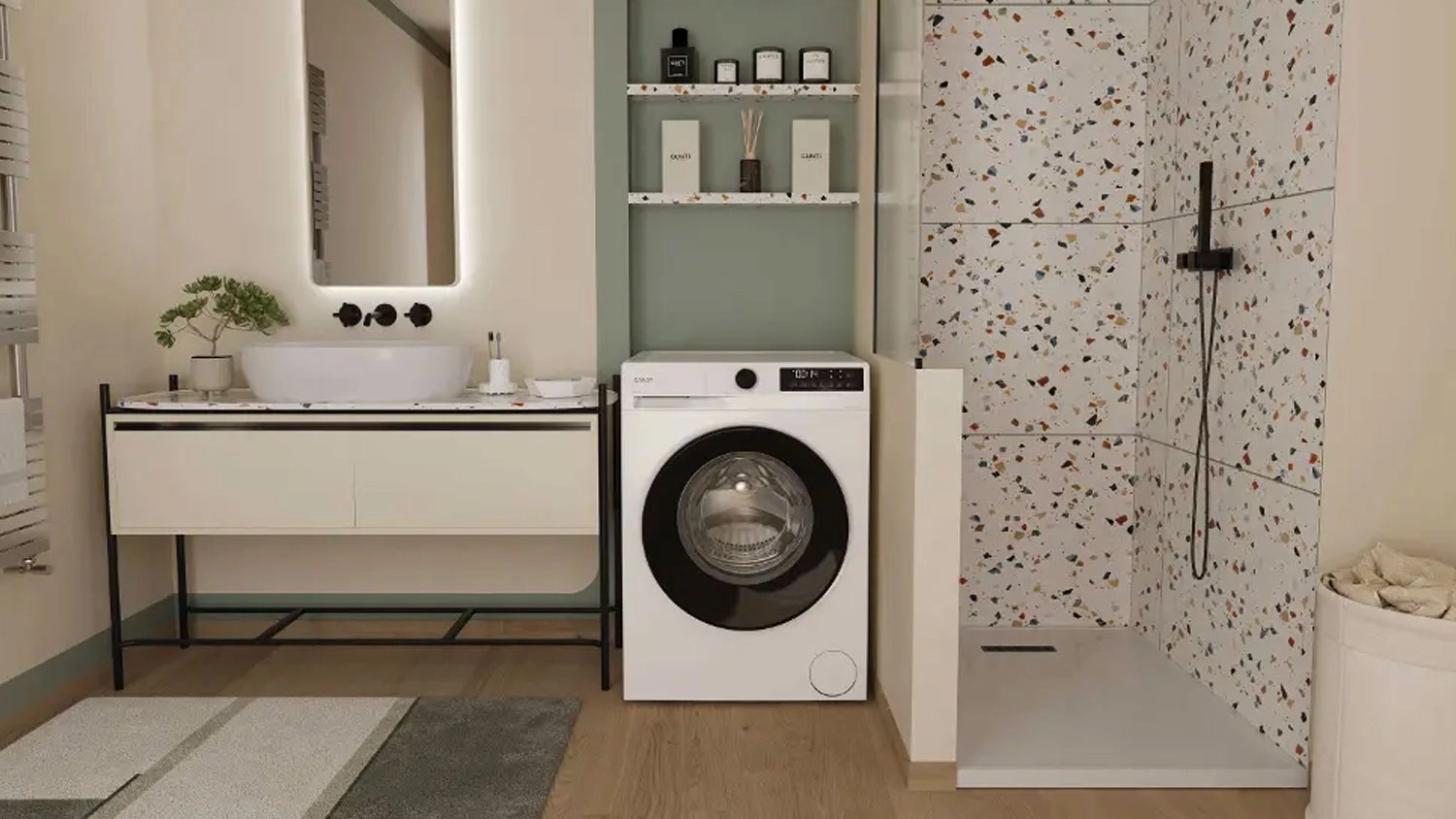 Pračka Candy GD 410B8-S v interiéru