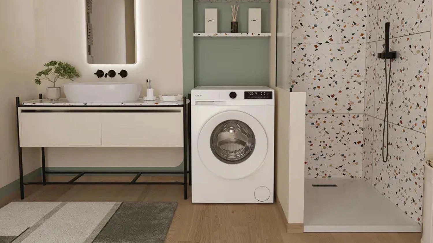Pračka Candy GD 48S6-S v interiéru