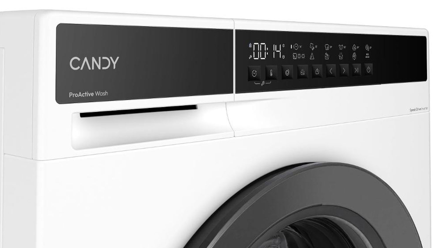 Pračka se sušičkou Candy EWY 474SG7-S ovládací panel