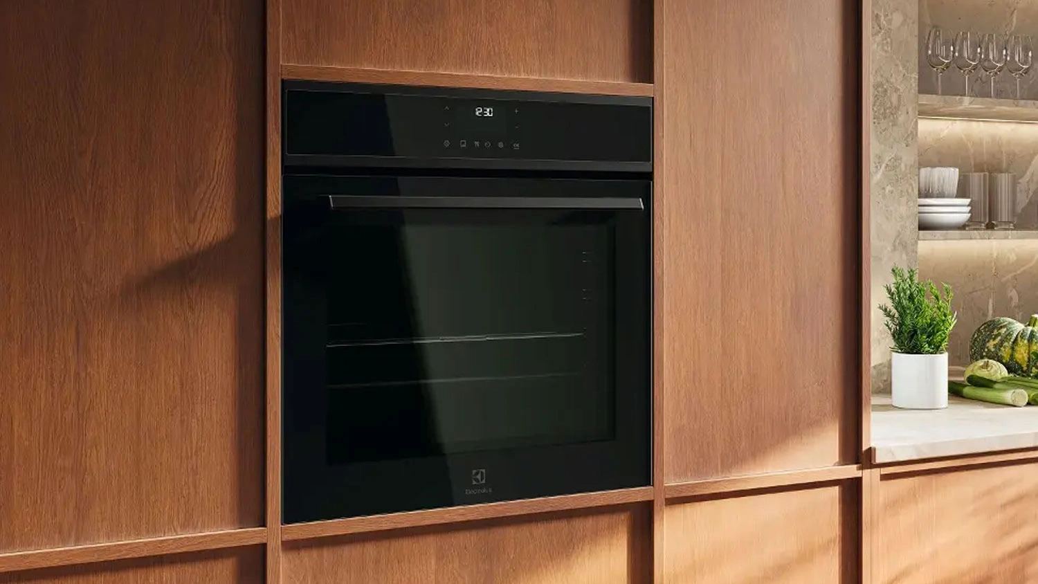 Vestavná trouba Electrolux součástí kuchyně