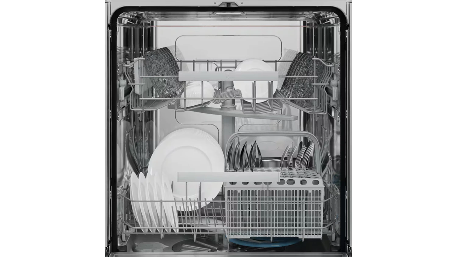 Naskládané nádobí v myčce Electrolux E62ID110SX