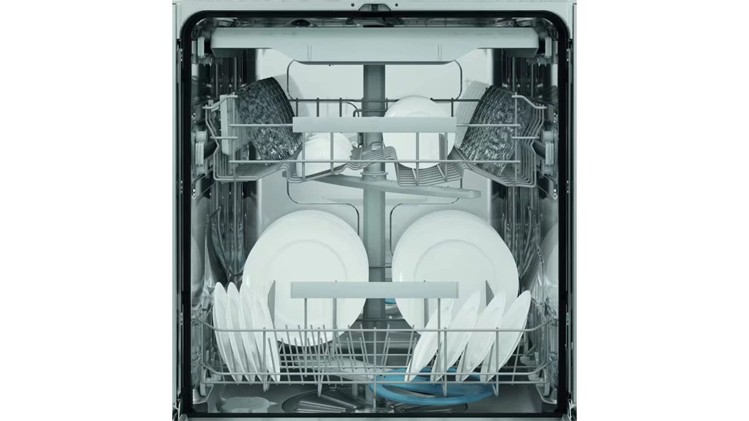 Naskl&aacute;dan&eacute; n&aacute;dob&iacute; v myčce Electrolux E62ID220SX