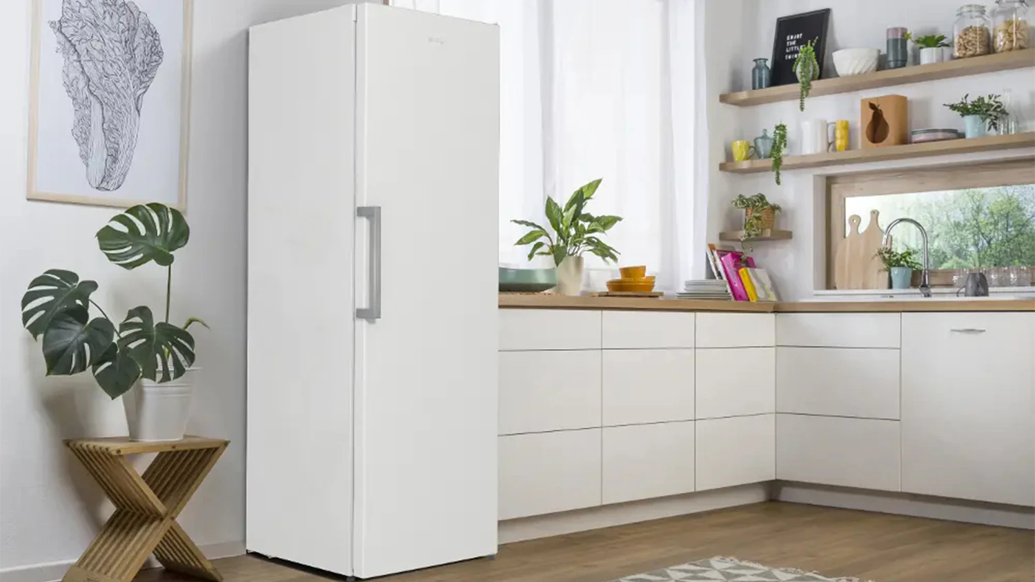 Monoklimatická chladnička Gorenje R619EEW5 v kuchyni