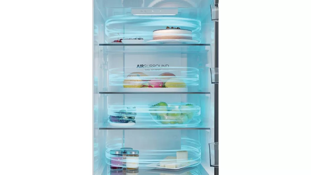 Technologie Total No Frost Air Surround u kombinované lednice Haier HDPR1618CNPK_03